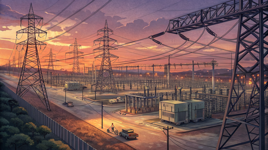 Electrical substation infrastructure at vast scale