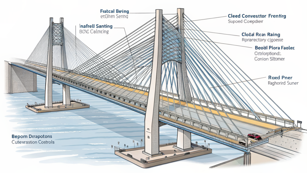 Engineering cross-section: load-bearing structure with specification-grade connections and scattered field-repair work — analogous to idiomatic Rust with 13,365 unsafe exceptions.
