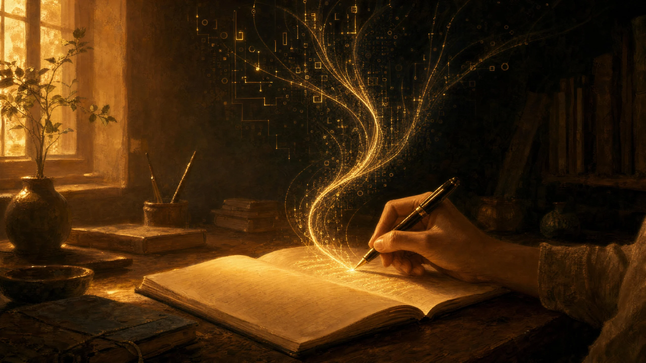 AI-generated editorial image