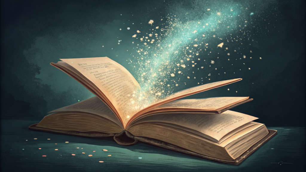 A book dissolving page by page into data particles flowing toward a sealed container, the physical object diminishing as each page separates
