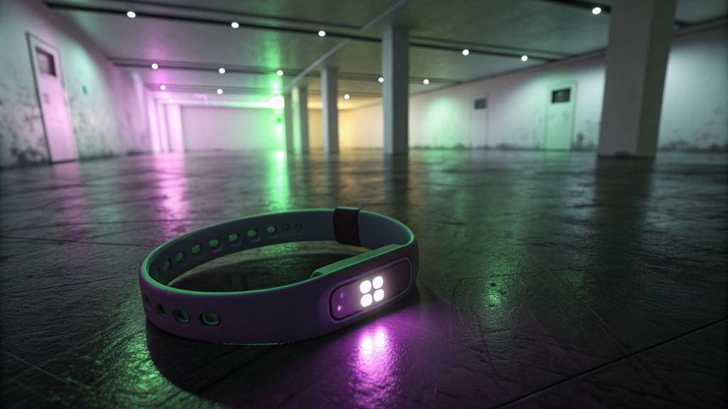 The biometric wristband that feeds visitor data back into DATALAND’s living installations