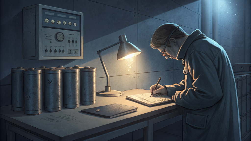 A lone researcher runs calibration tests at 3am — community metrology filling a transparency gap the labs leave open