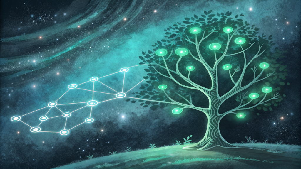 Decision nodes tracing a confident path to the wrong destination